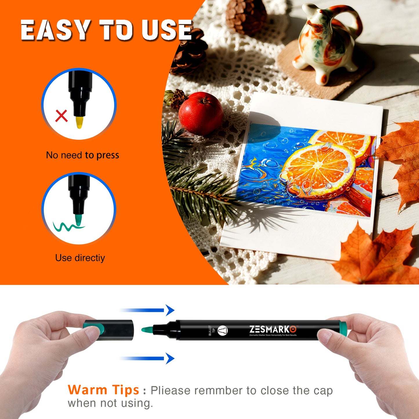 The best choice for DIY painting—new straight liquid acrylic marker