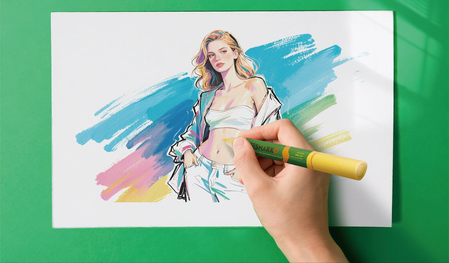 Premium Acrylic Paint Markers – 24 Vibrant Colors for All Surfaces
